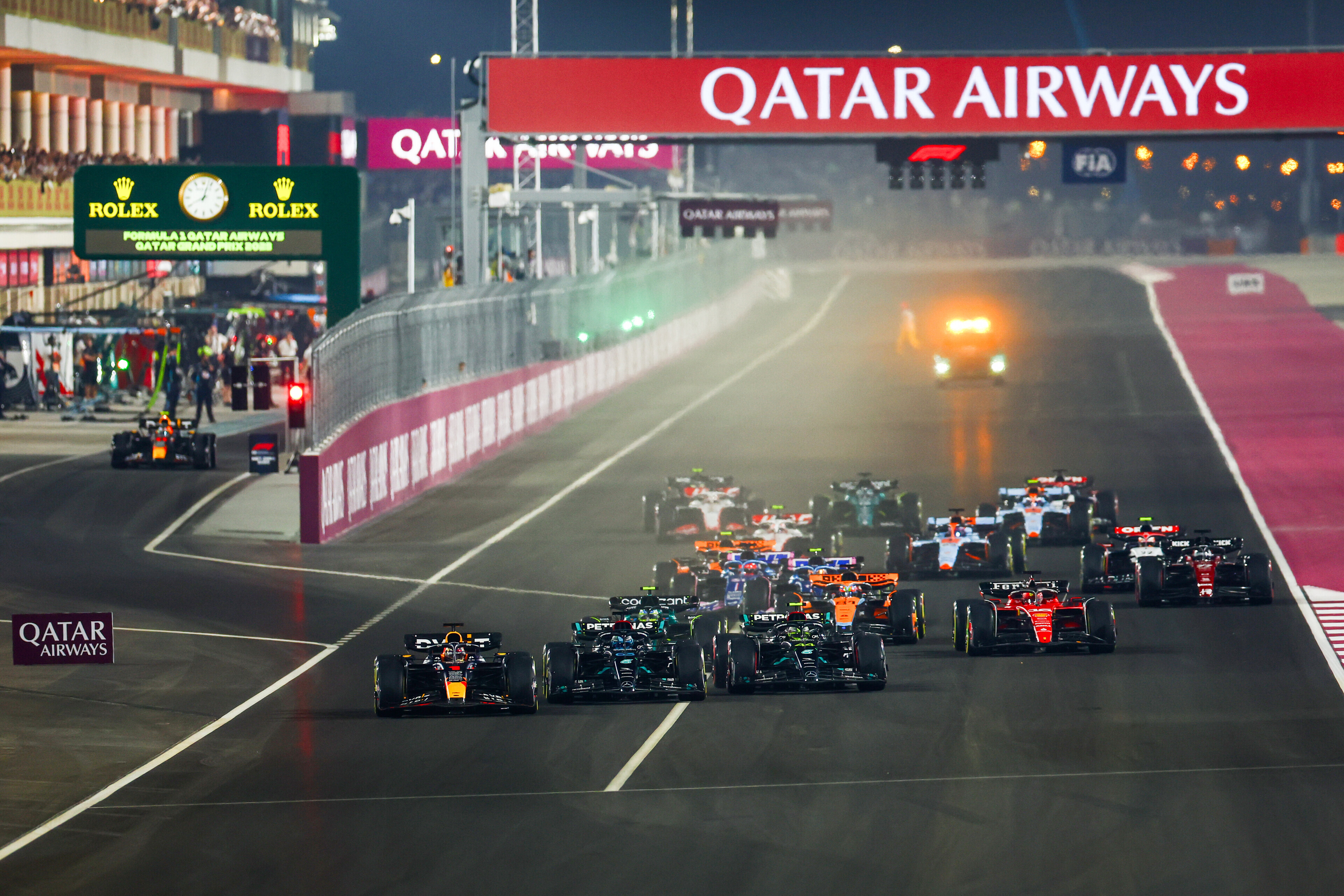 De Grand Prix van Qatar op 8 oktober 2023. Bron: (Redbullcontentpool/Mark Thompson/Getty Images)