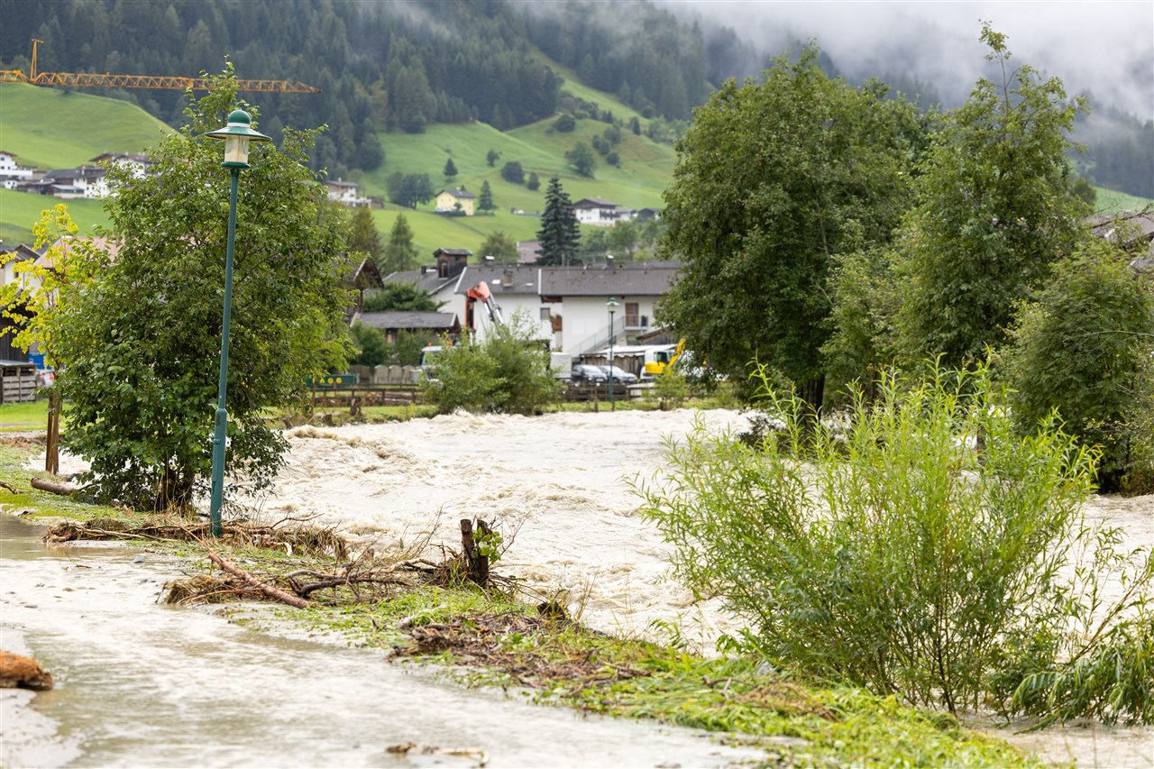 Extreem grote hoeveelheden neerslag op komst in onder andere Oostenrijk. Foto: ANP/GRODER / APA / AFP