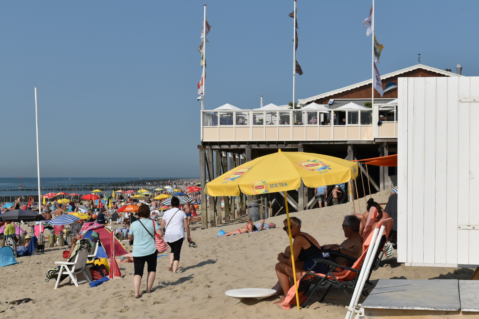 Strandweer in juli