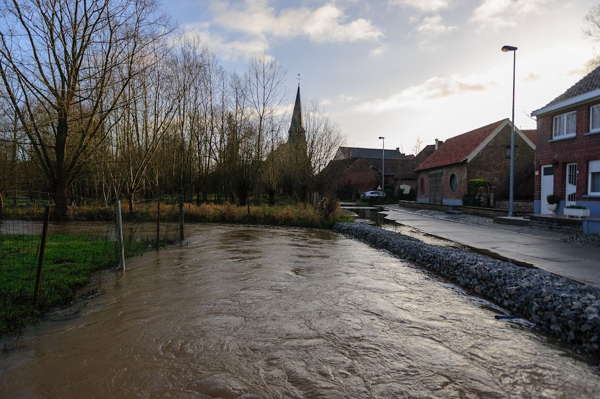 Veel regen leidt tot wateroverlast in België