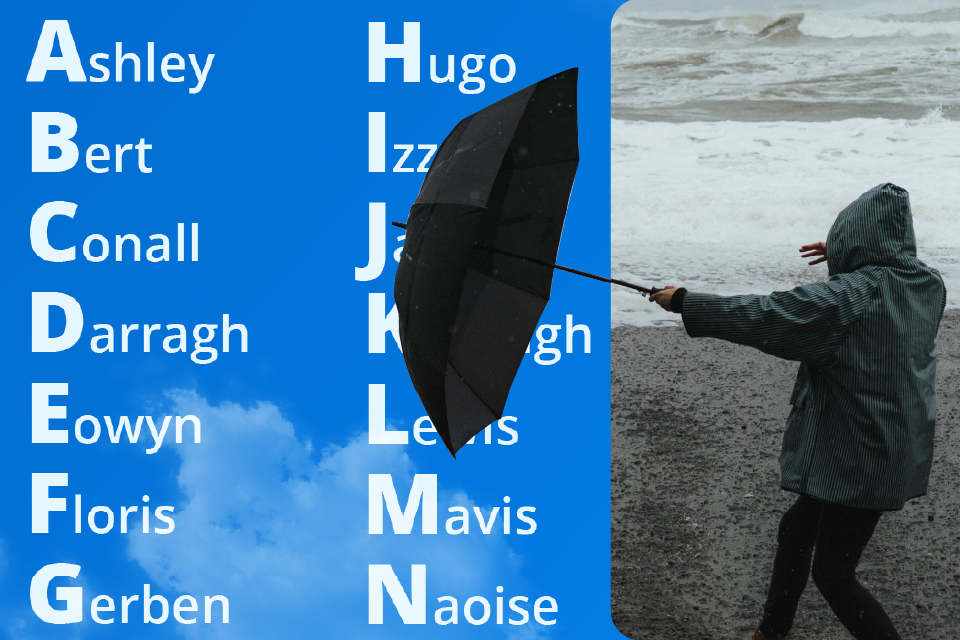 Dit zijn de stormnamen van seizoen 2024-2025!