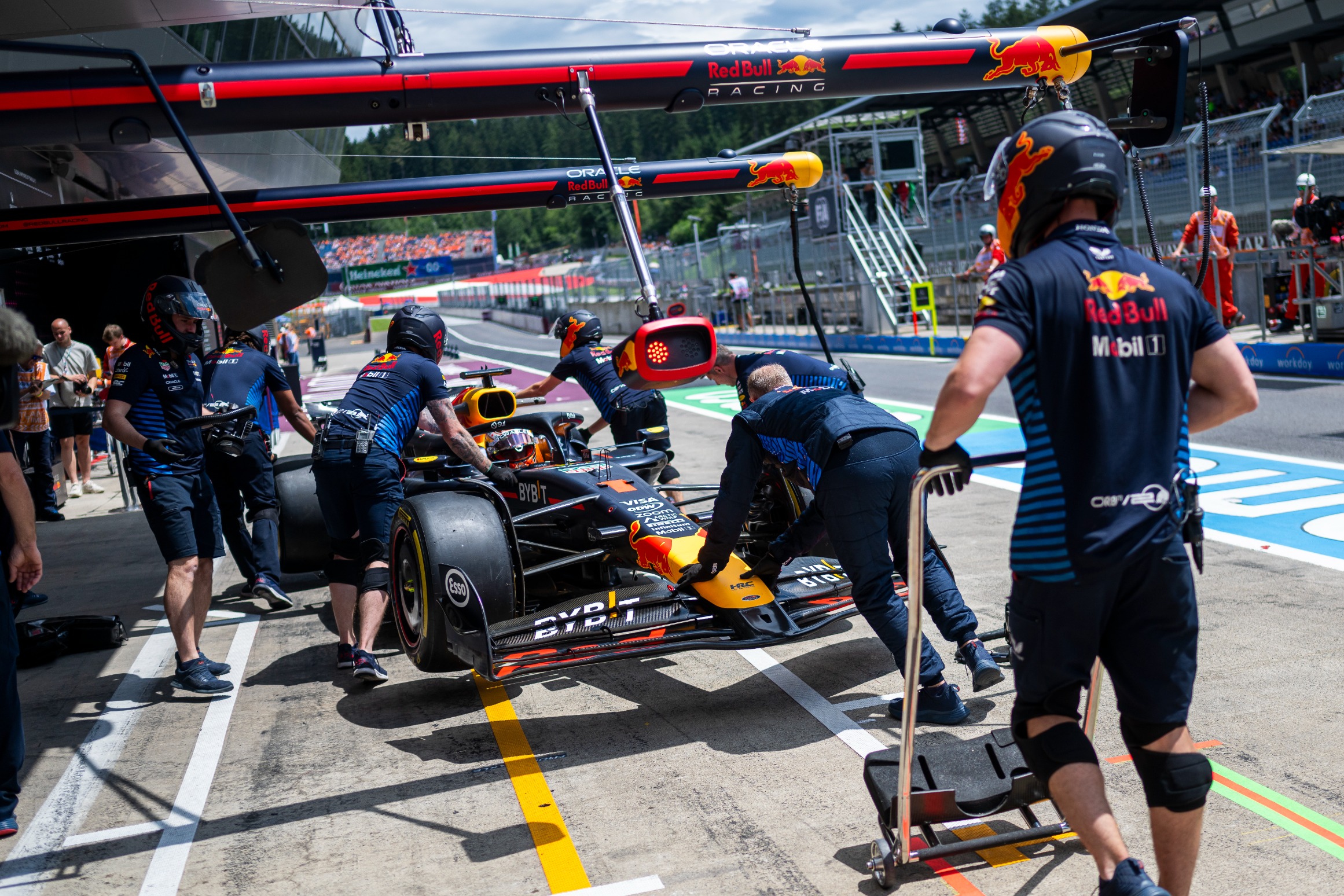 Max Verstappen tijdens de Grand prix van Oostenrijk. Foto: (redbullcontentpool / Joerg Mitter)