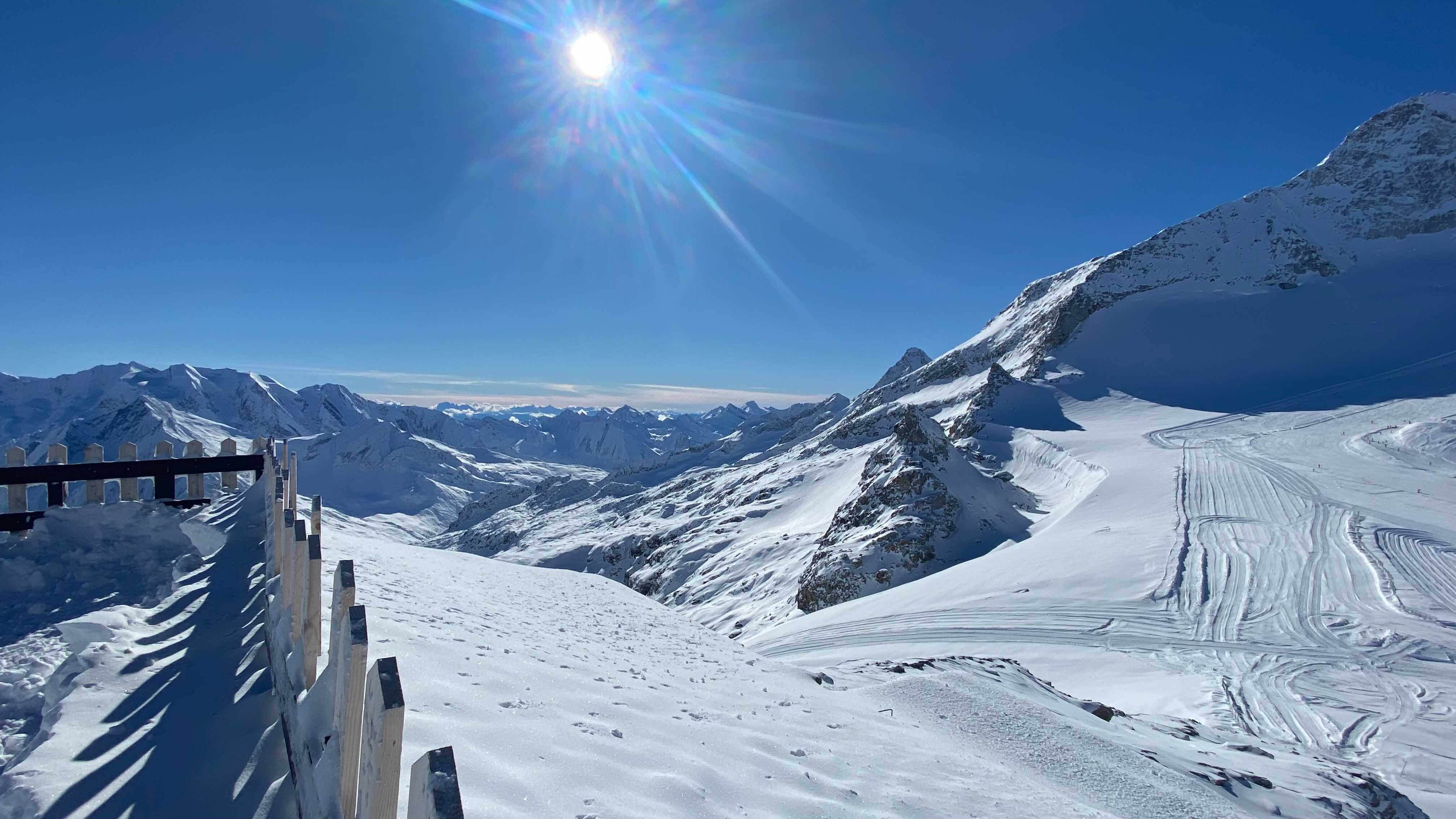 Wintersport in de Alpen in Oostenrijk. Foto: Jeroen Waterreus. 