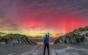 Noorderlicht waargenomen tijdens zeer koude nacht