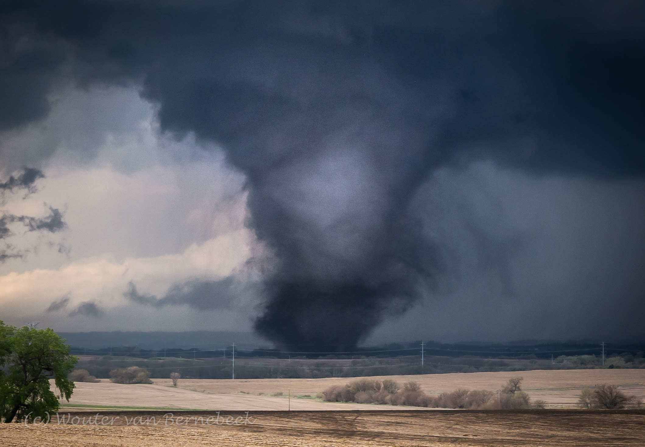 EF3 tornado in Nebraska. Foto: Wouter van Bernebeek
