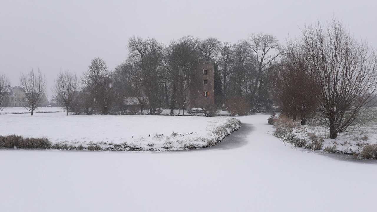 Sneeuw in Houten. Foto: Johnny Willemsen