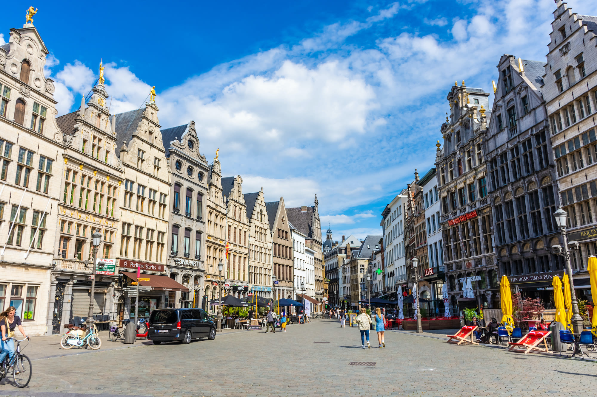 Zonnig in Antwerpen. Foto: Adobe Stock / Stefan Zaccaria
