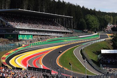 Buienkansen tijdens F1 van Spa-Francorchamps