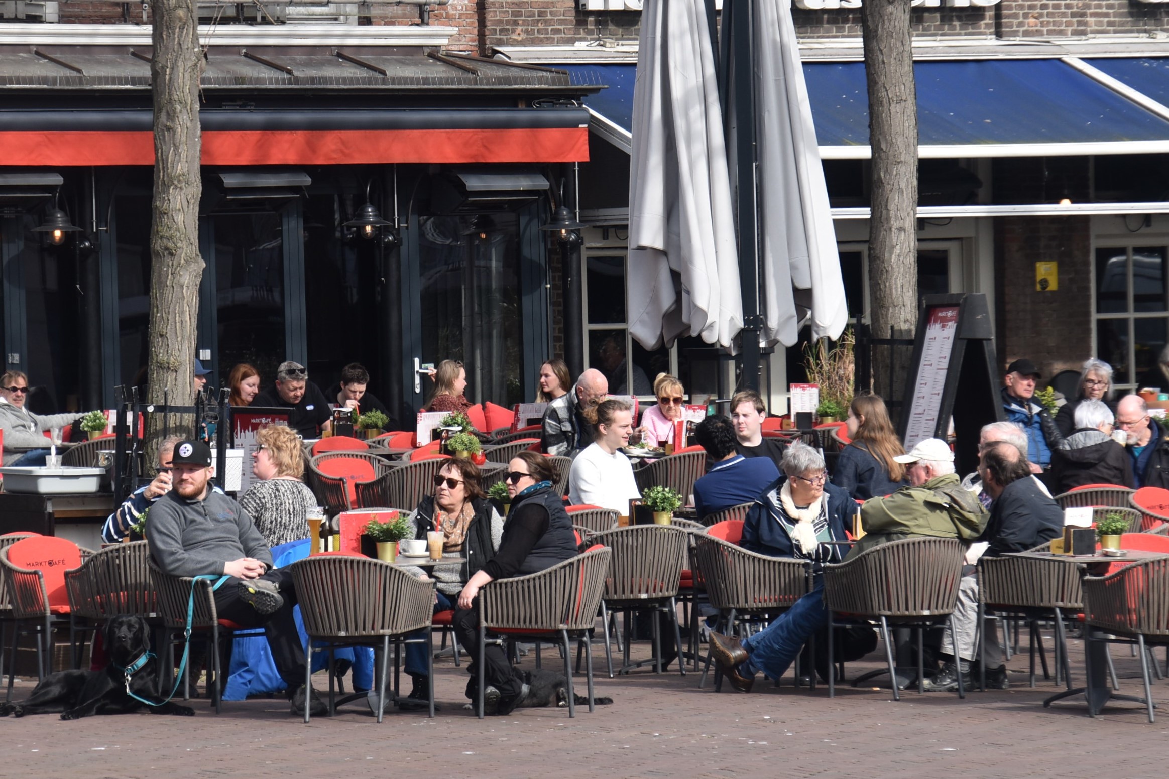 Deze maart wat het al een paar keer terrasweer. Foto: Anne-Marie van Iersel.