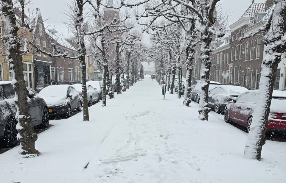 Op veel plaatsen werd het tijdelijk wit! Foto: Eric Blommers
