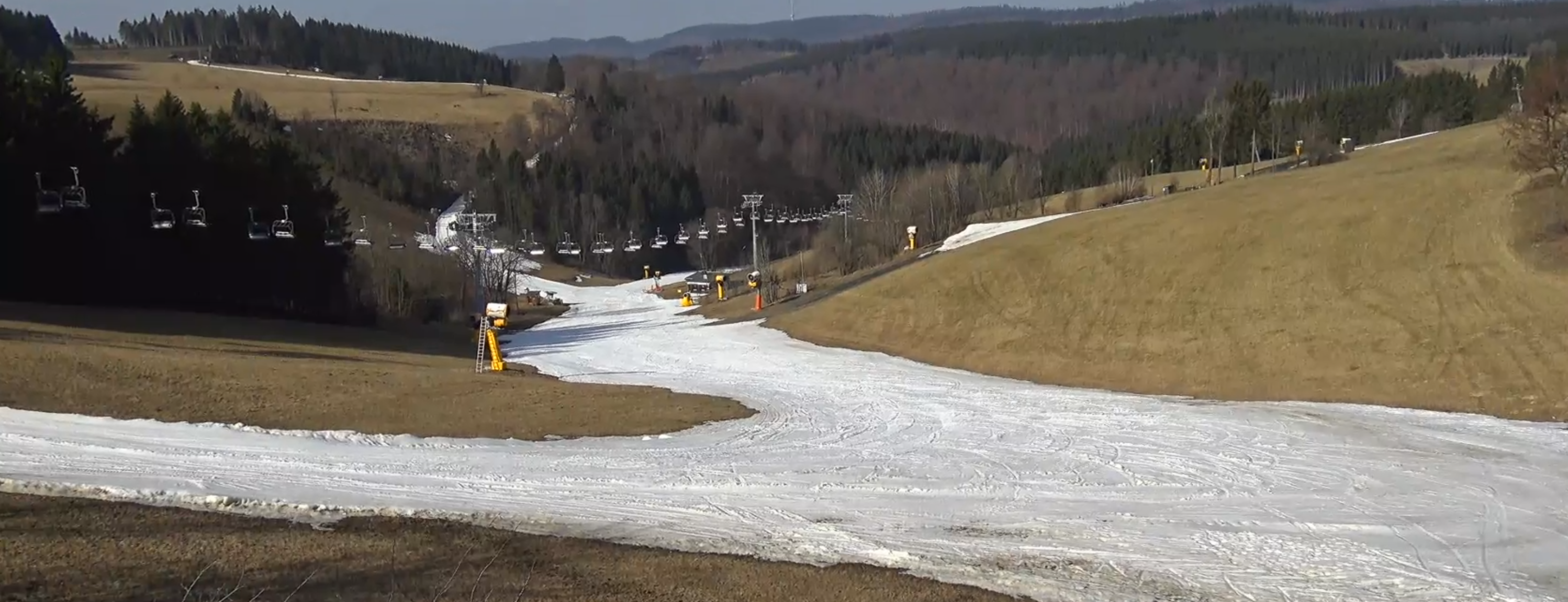 De meeste pistes in Winterberg zijn inmiddels gesloten. Bron: Feratel