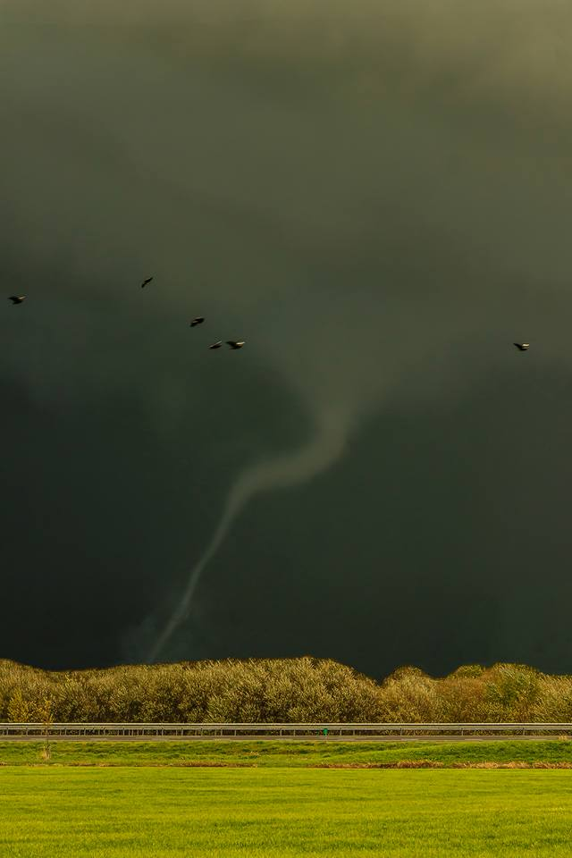 De tornado bij Arnhem. Foto: Wilfred Janssen