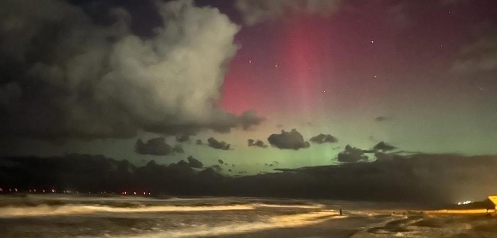 Noorderlicht bij Castricum aan Zee. Foto: Bram van Kester. 