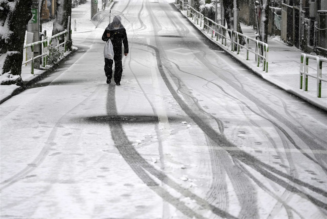 Sneeuw in Japan. Foto: ANP/EPA/FRANCK ROBICHON