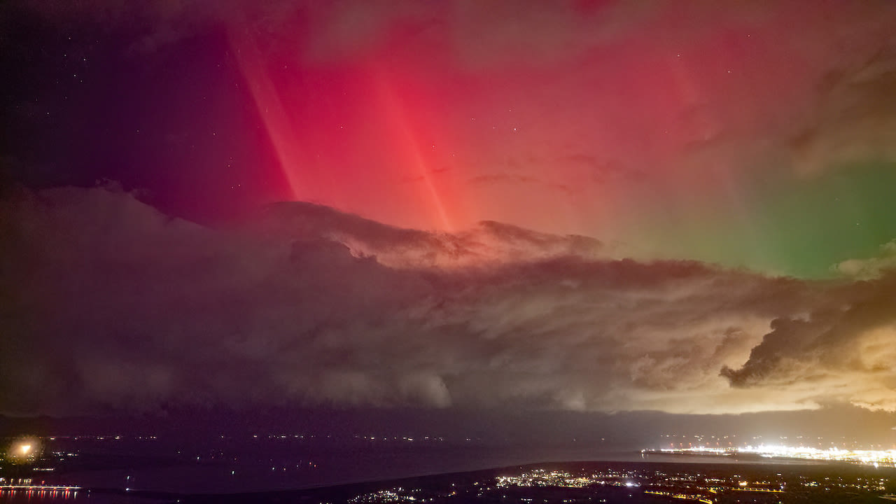 Noorderlicht vanuit de lucht. Foto: Simone Genna Wiersma.