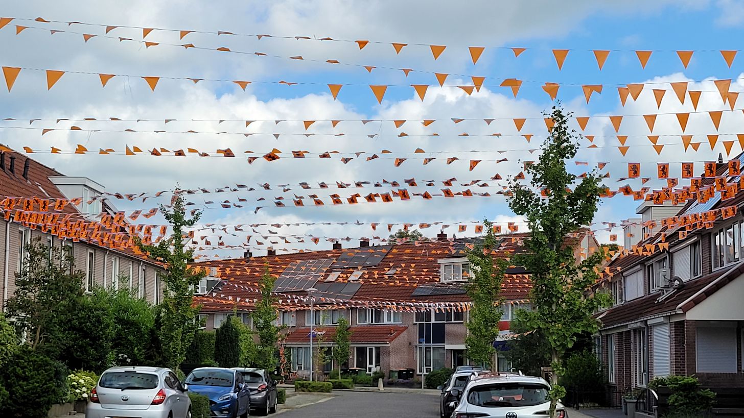 Heerlijk weer in aantocht tijdens Nederland-Oostenrijk. Foto: Joke Nijenhuis