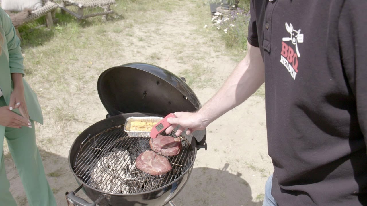 Steak op barbecue