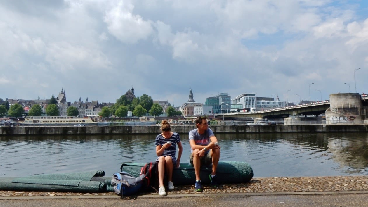 Zon en wolken in Maastricht. Foto: Marina Nefkens