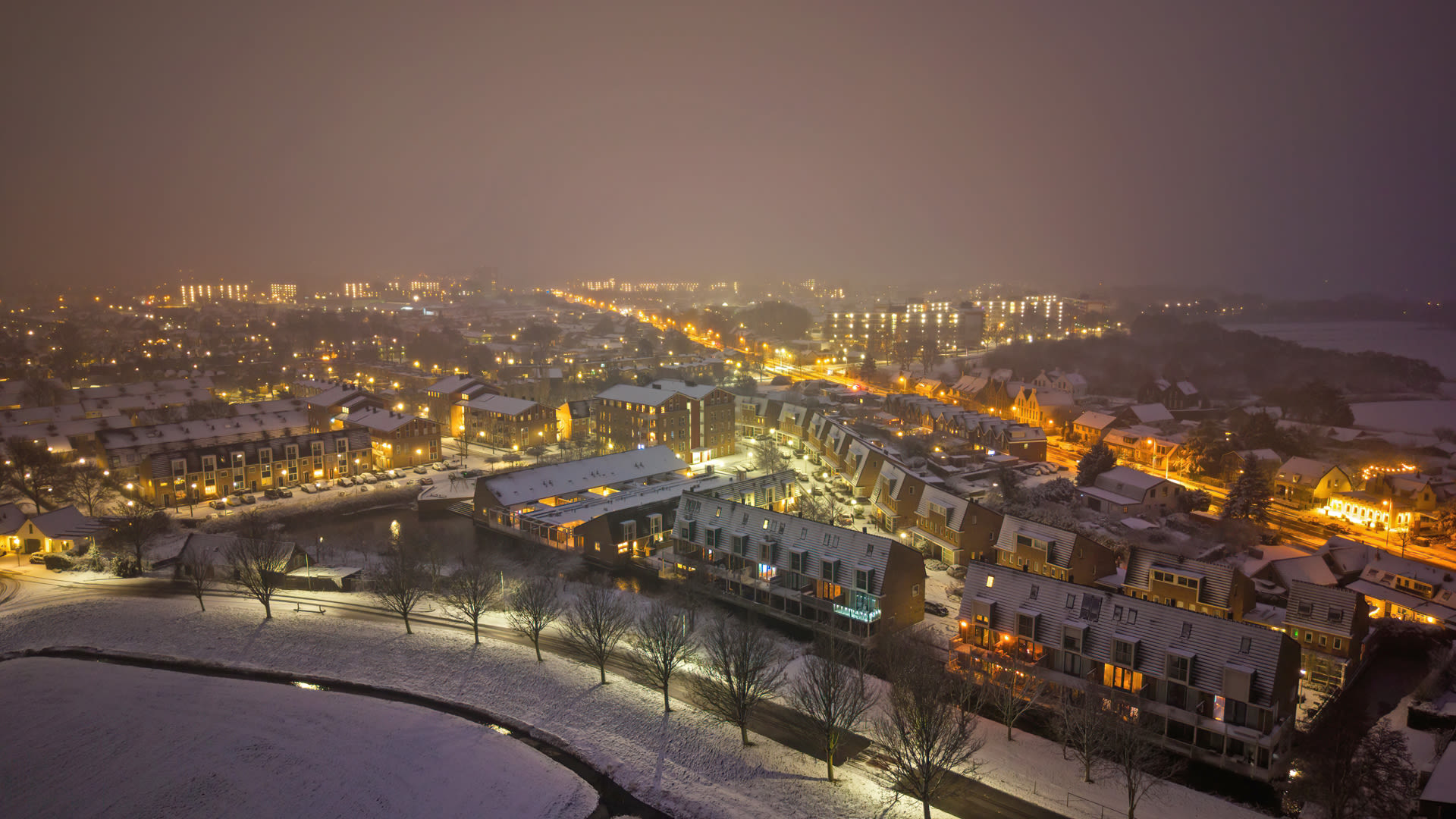 Prachtige sneeuwfoto vanuit de lucht! Foto: Simone Genna Wiersma