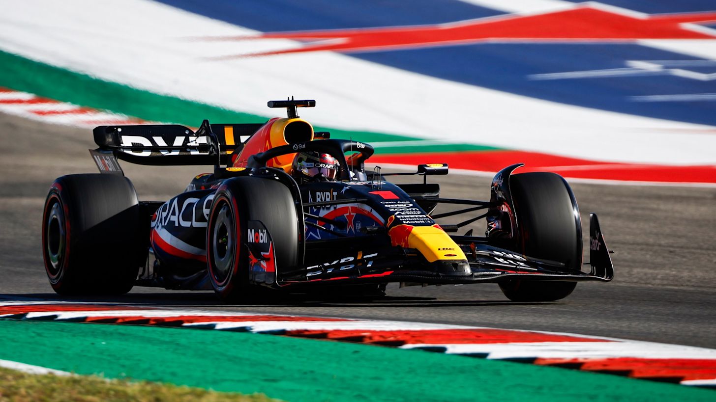 Max Verstappen op het circuit van Austin. Foto: Chris Graythen/Getty Images/Red Bull Content Pool