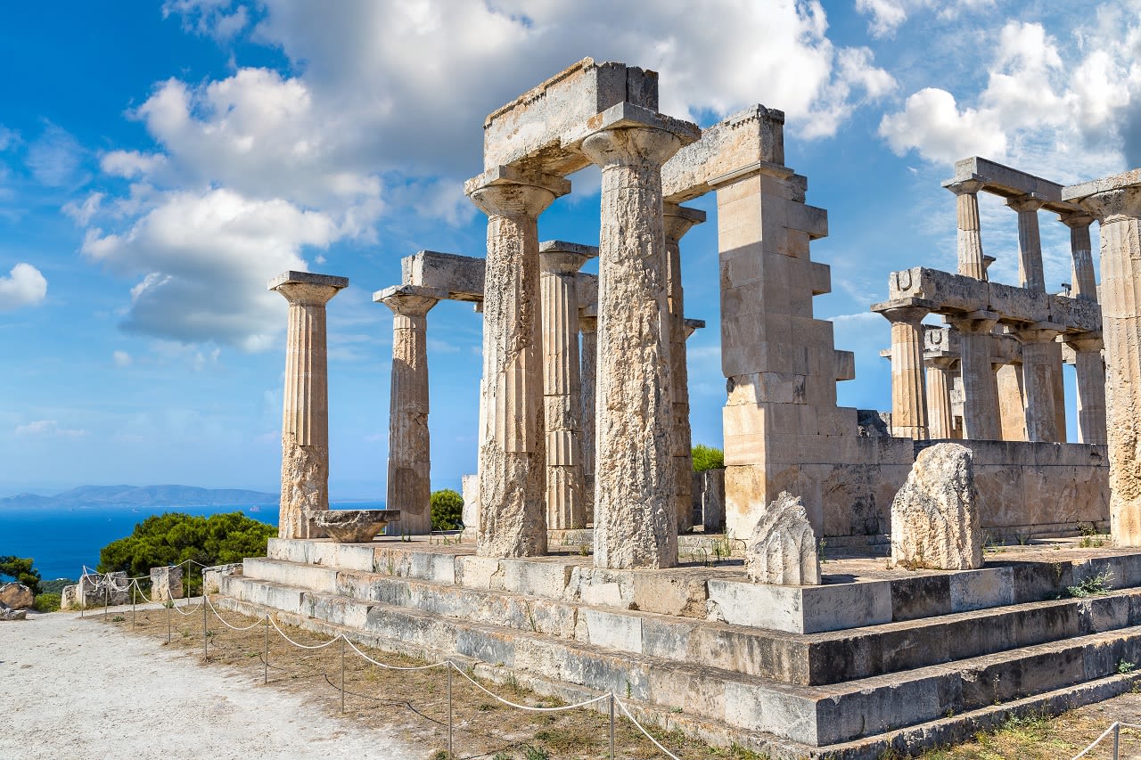 Oude tempel van Aphaia op Aegina. Foto: Adobe Stock / Sergii Figurnyi
