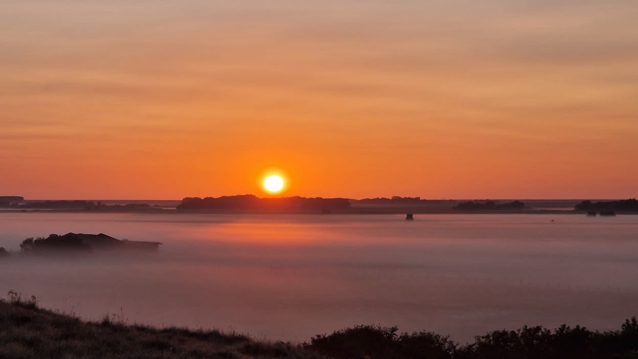 De dagen kunnen nevelig van start gaan. Foto: Frans Alderse Baas.