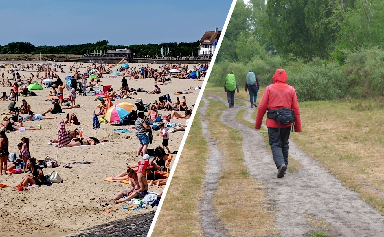Krijgen we zonnig en warm weer of zet de wisselvalligheid door? Foto: Anne-Marie van Iersel (links) en Chris Meeuwis (rechts).