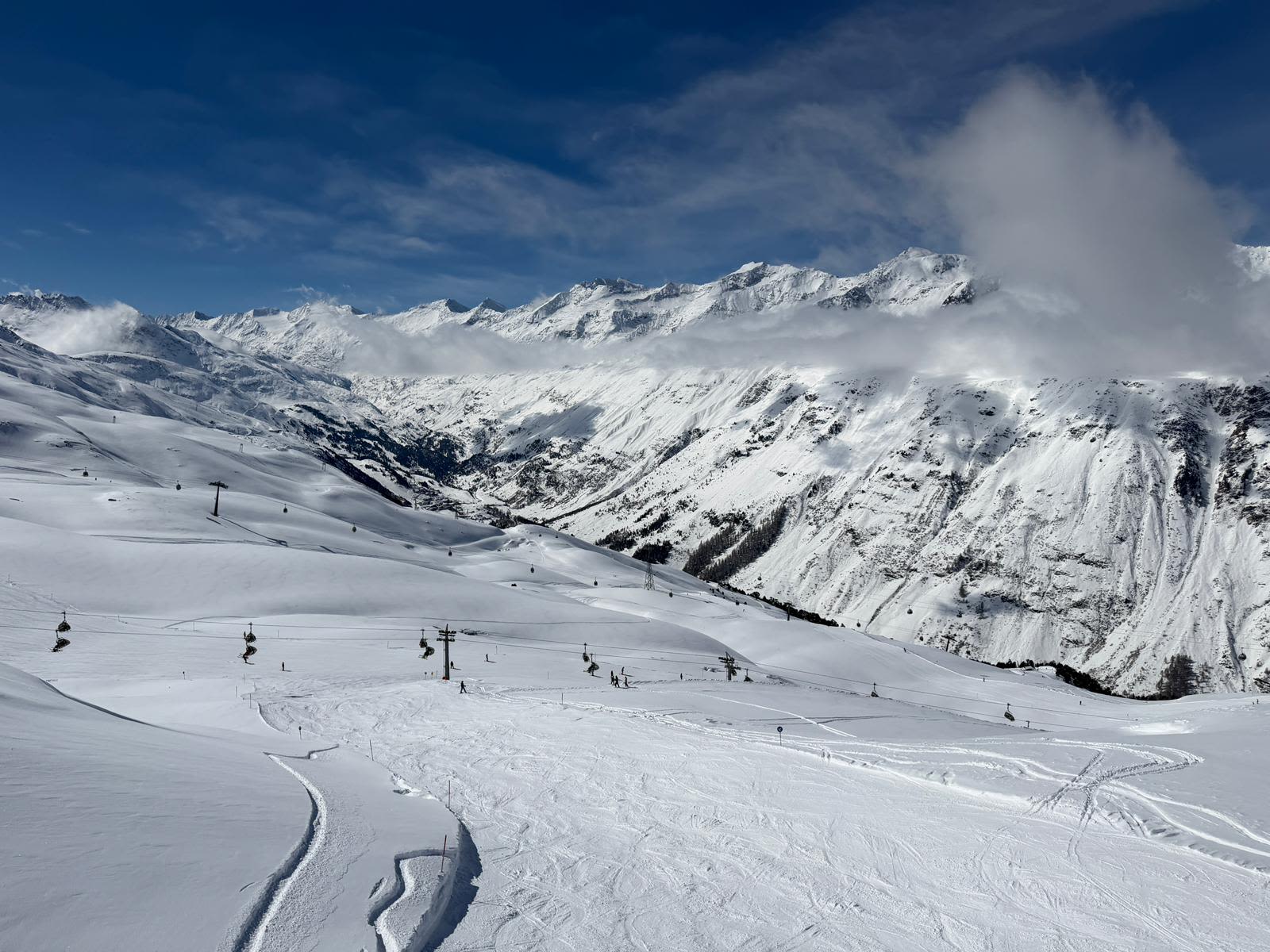 Schitterende omstandigheden op de pistes van Hochgurgl. Foto: Jaap van Bergen
