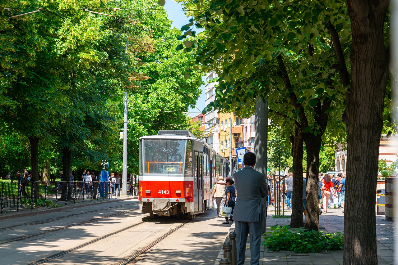 Tram in Sofia. Beeld: AS / ilolab Sofia