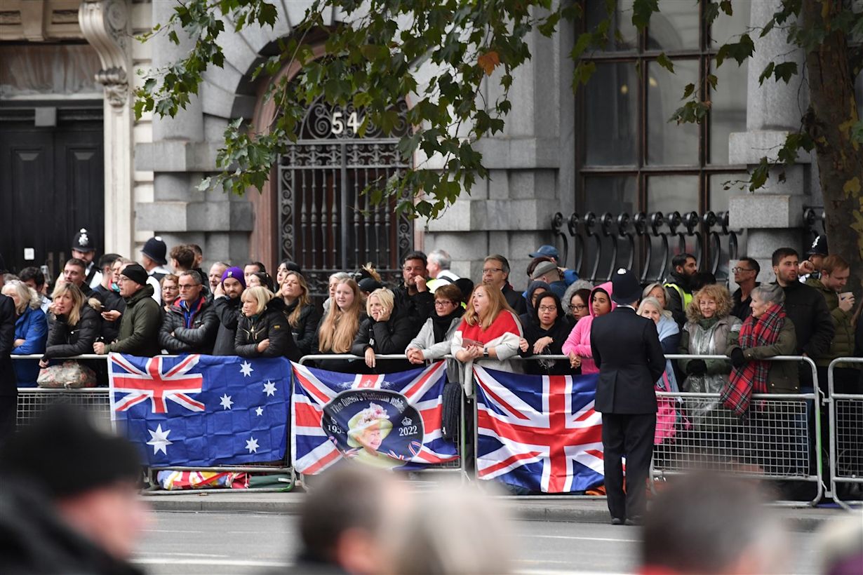 Begrafenis koningin Elizabeth in Londen. Foto: ANP / EPA/VINCE MIGNOTT