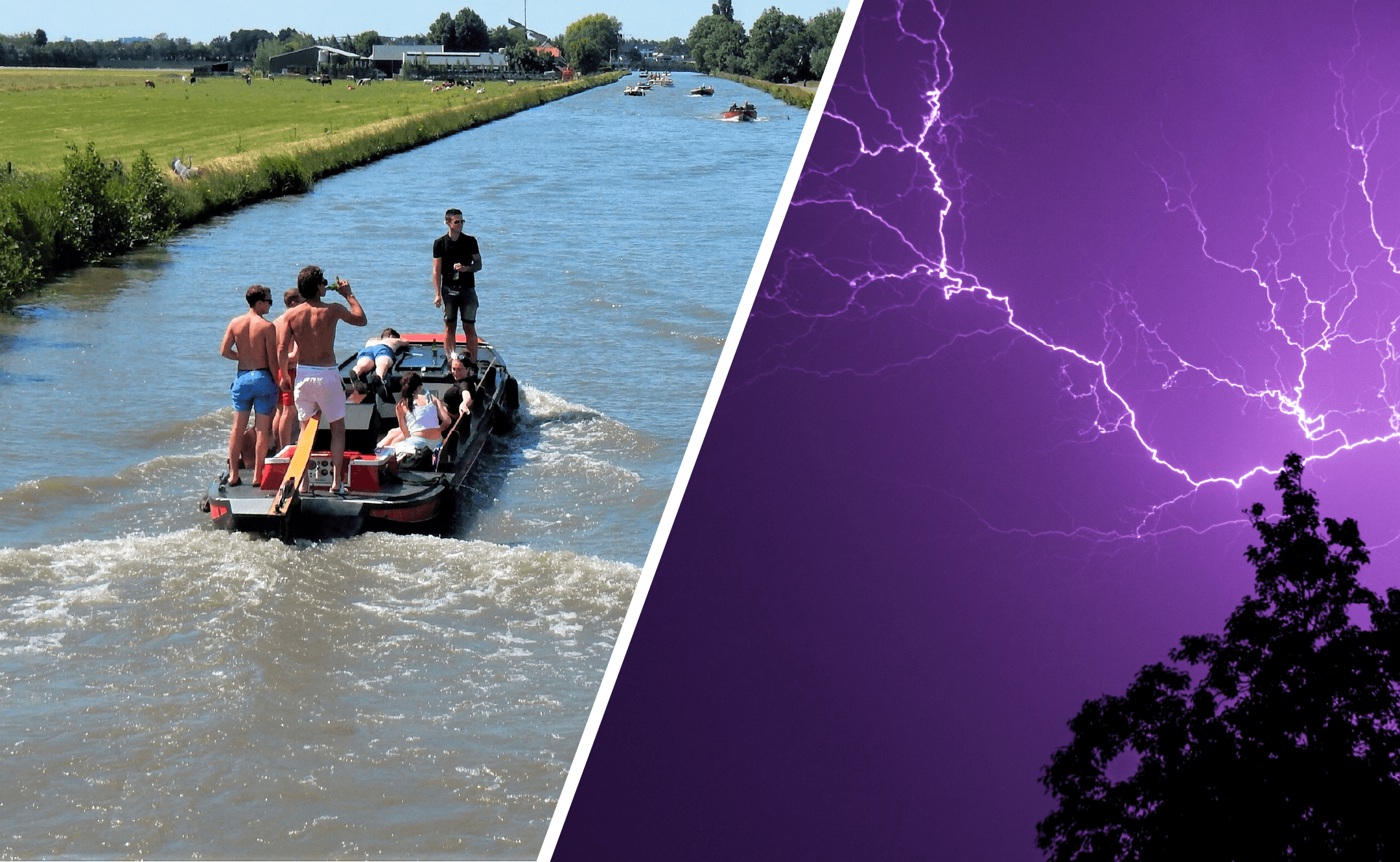 Start de zomer warm en zonnig of krijgen we vaak onweer in juni? Foto's: Pia Legerstee (links) en Amanda van den Berg (rechts)