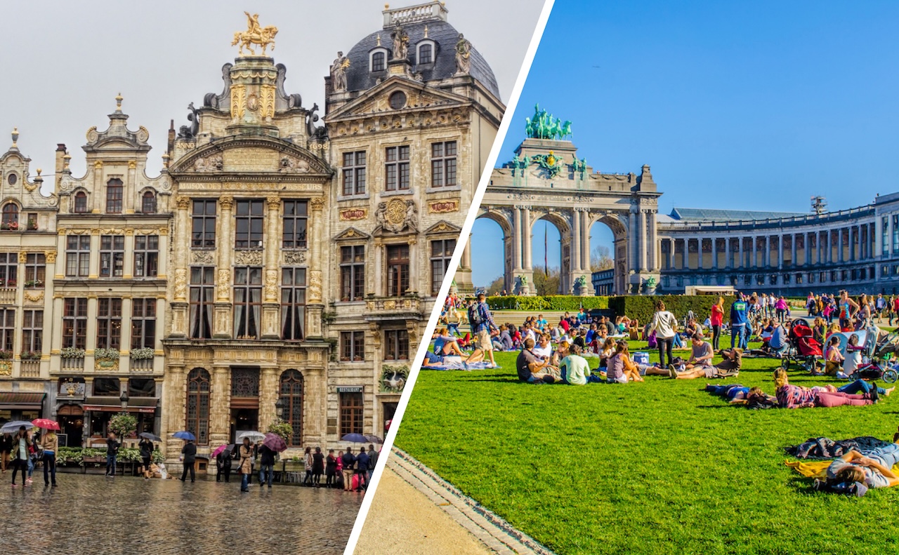 Wat wordt het weerbeeld in april? Foto's: Adobe Stock / ArTo (links) en Adobe Stock / dudlajzov (rechts).