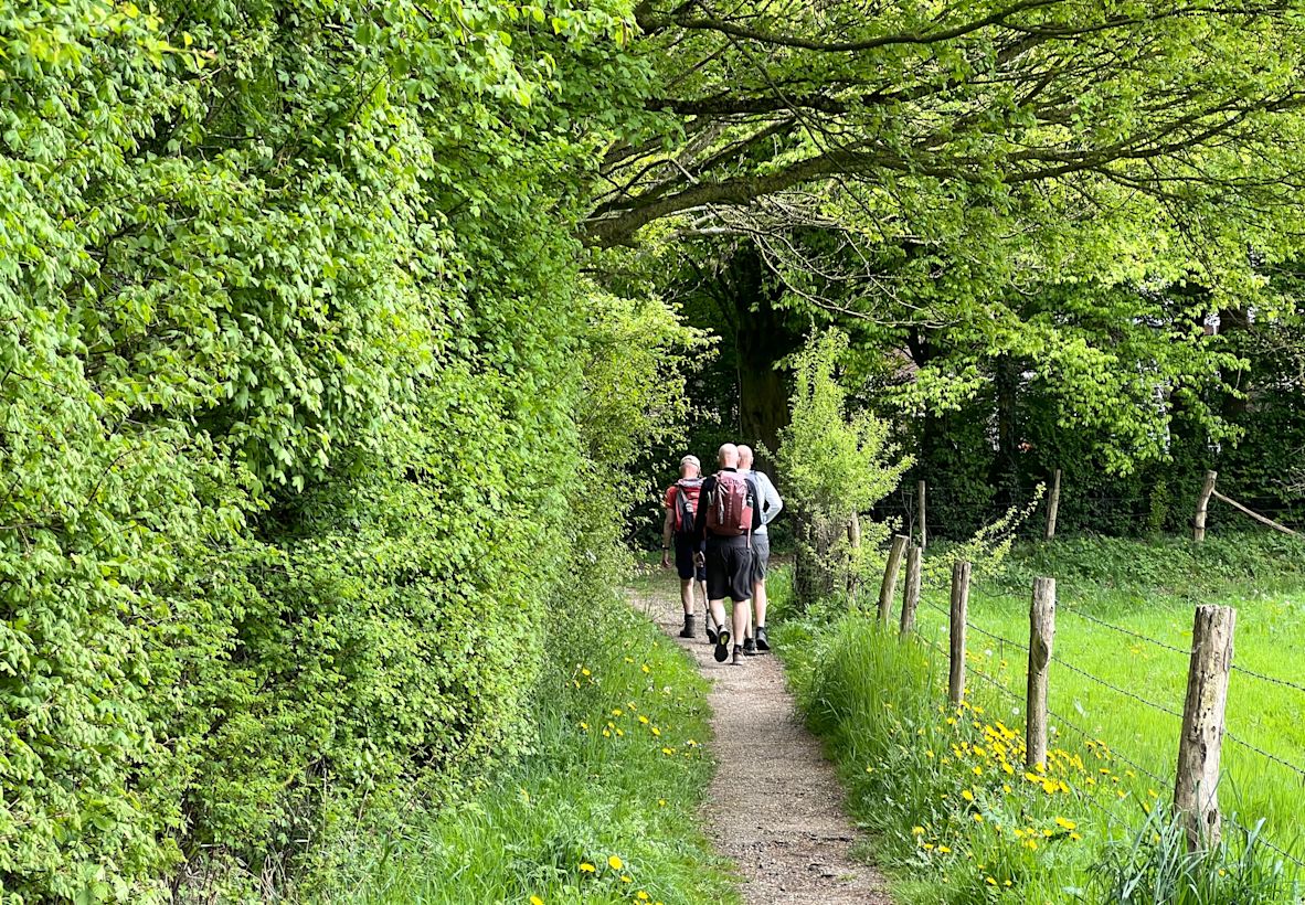 De jas kan deze week uit tijdens het wandelen! Foto: Diana Huntjens.