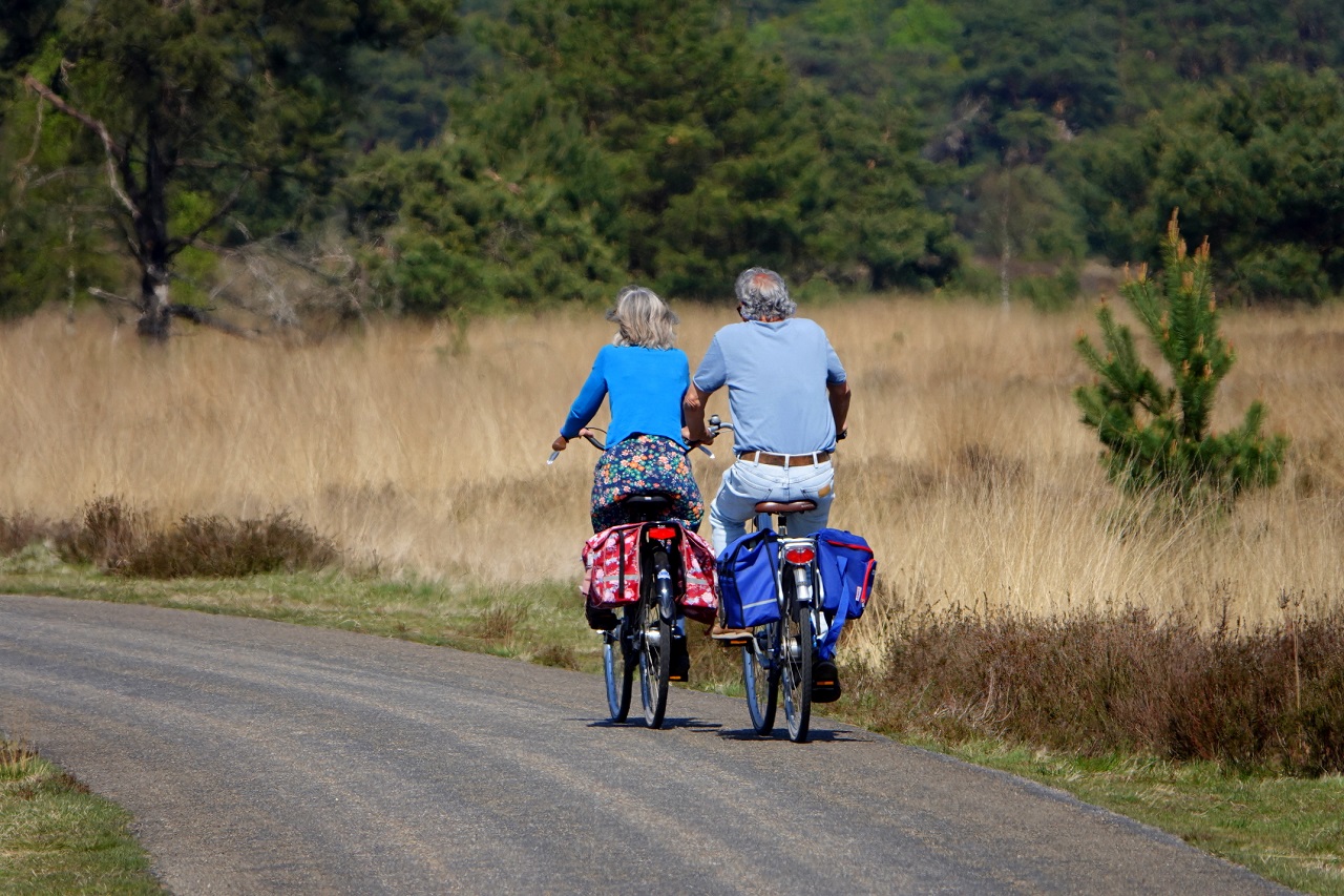 Fiets, aangenaam weer, zonnig. Foto: Ben Saanen