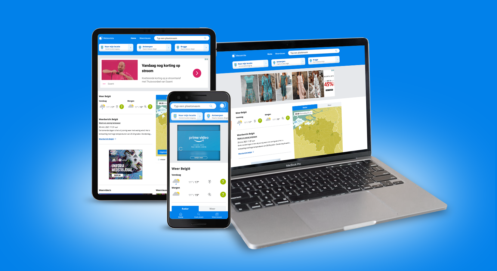 Nieuwe website Meteovista