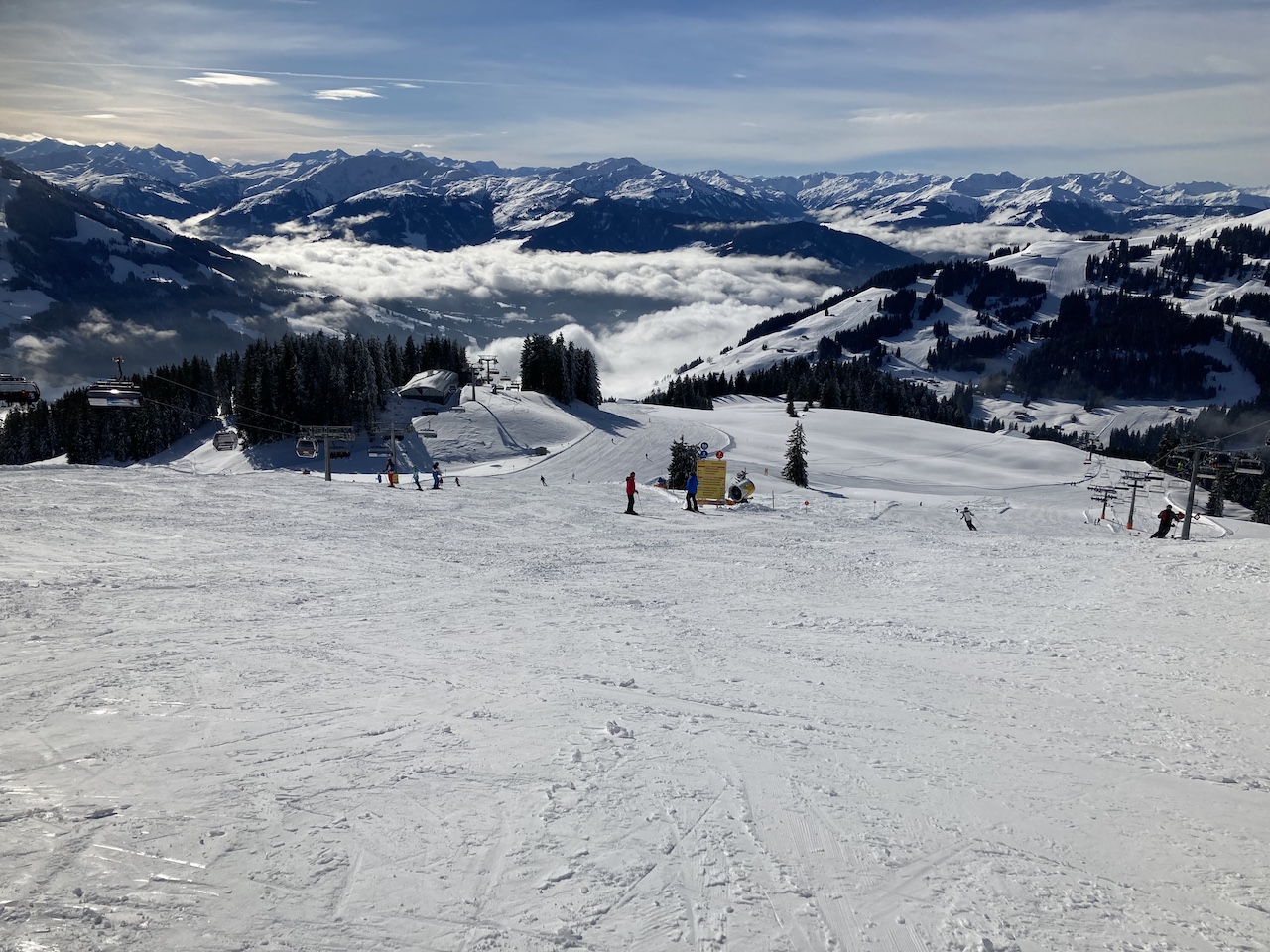 Zaterdag en zondag overdag is het heerlijk weer op de pistes. Foto: Gert-Jan Nijssen