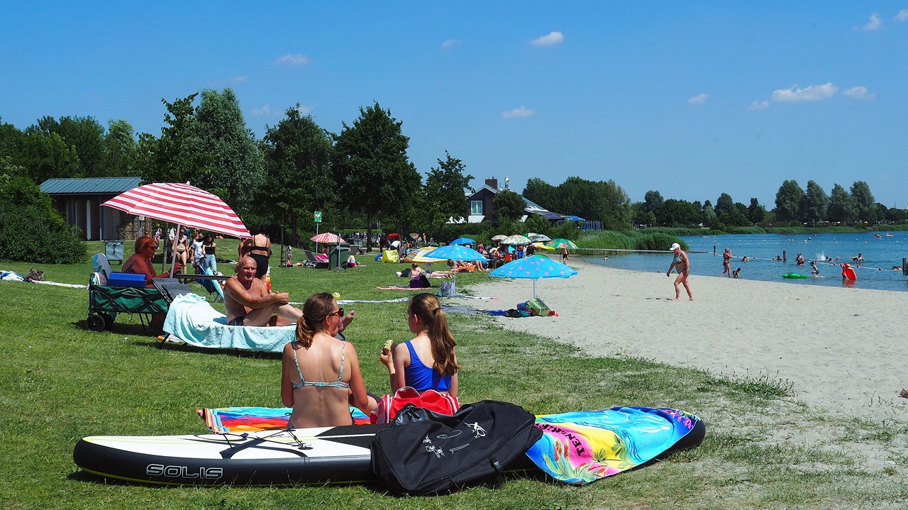 Begin juli was het zeer warm. Foto: Nellie Bartels