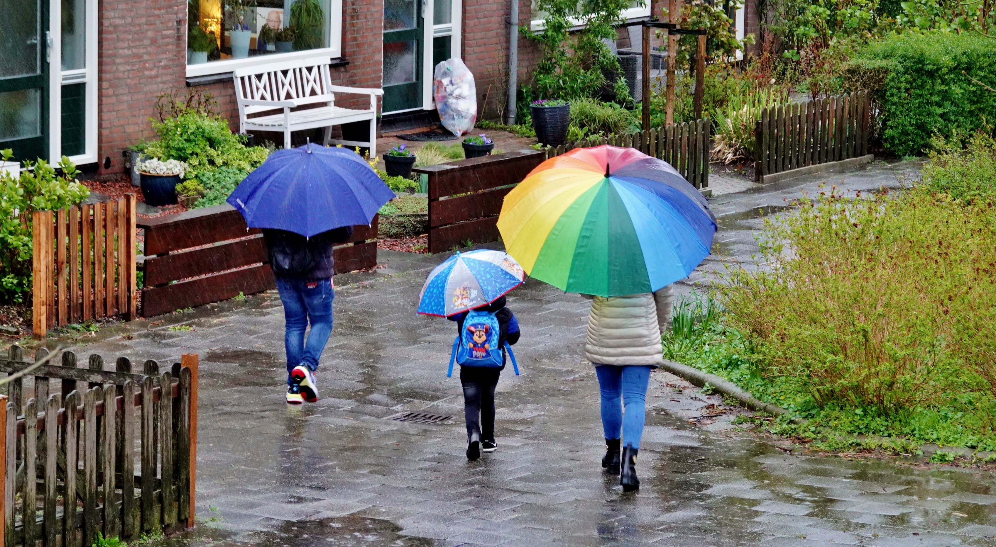De paraplu heb je zeker op zaterdag wel nodig! Foto: Ton Wesselius