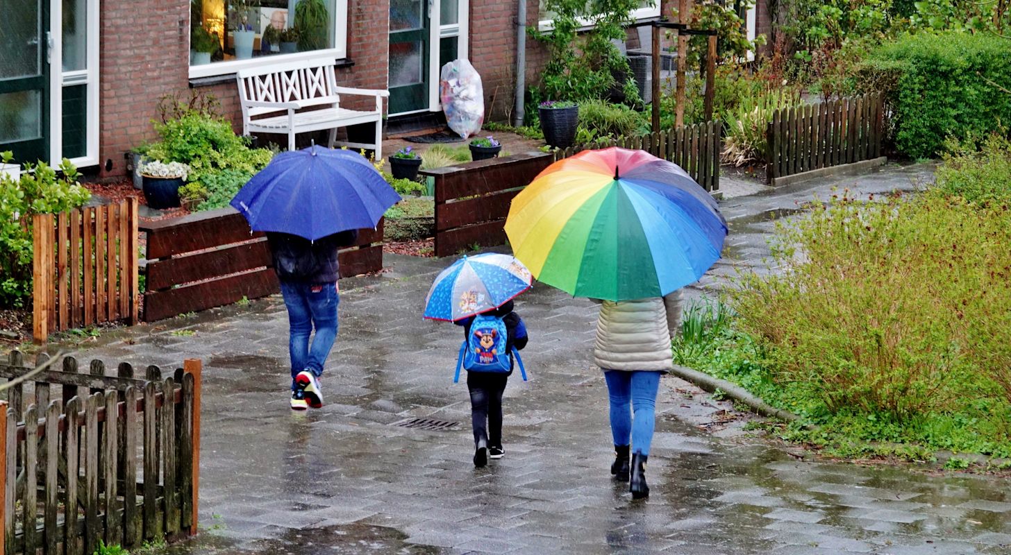 De paraplu heb je zeker op zaterdag wel nodig! Foto: Ton Wesselius