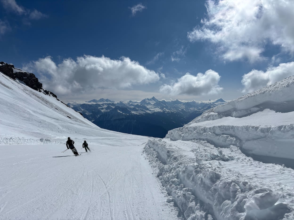 Goede sneeuw boven op de bergen. Foto: Floris Lafeber
