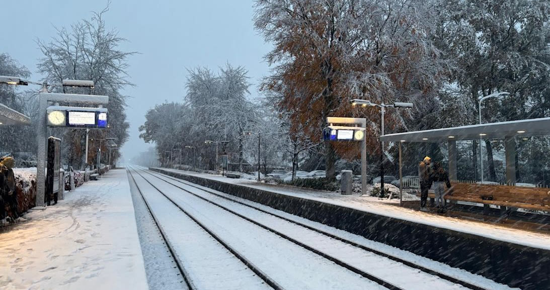 Sneeuwval in Groningen. Foto: Fabienne Lafeber.