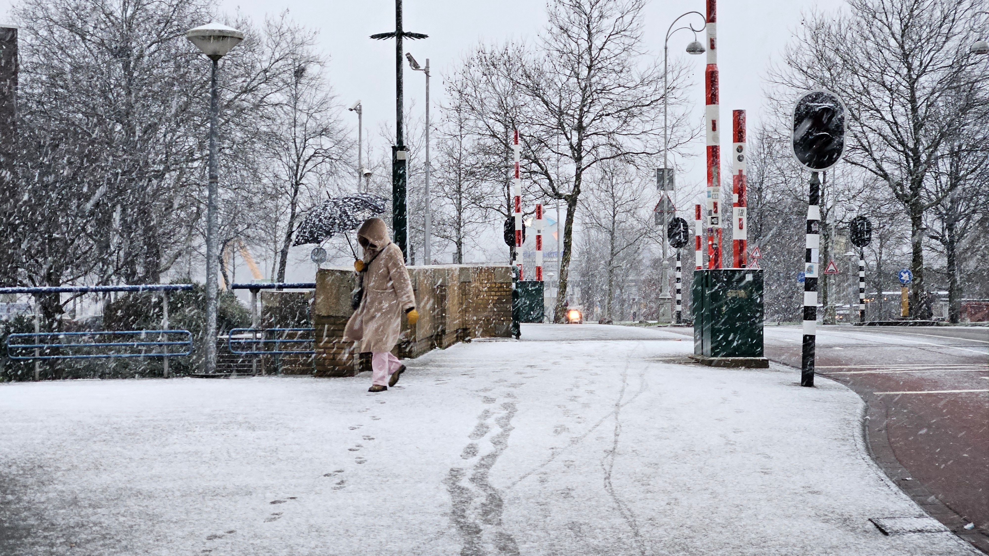 Sneeuw Amsterdam. Foto: Matthijs van der Linden