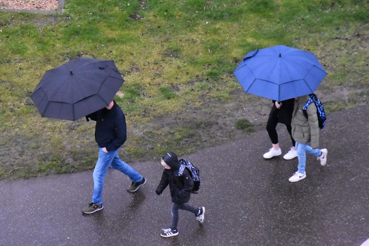 Er komen geregeld buien voor. Foto: Anne-Marie van Iersel.