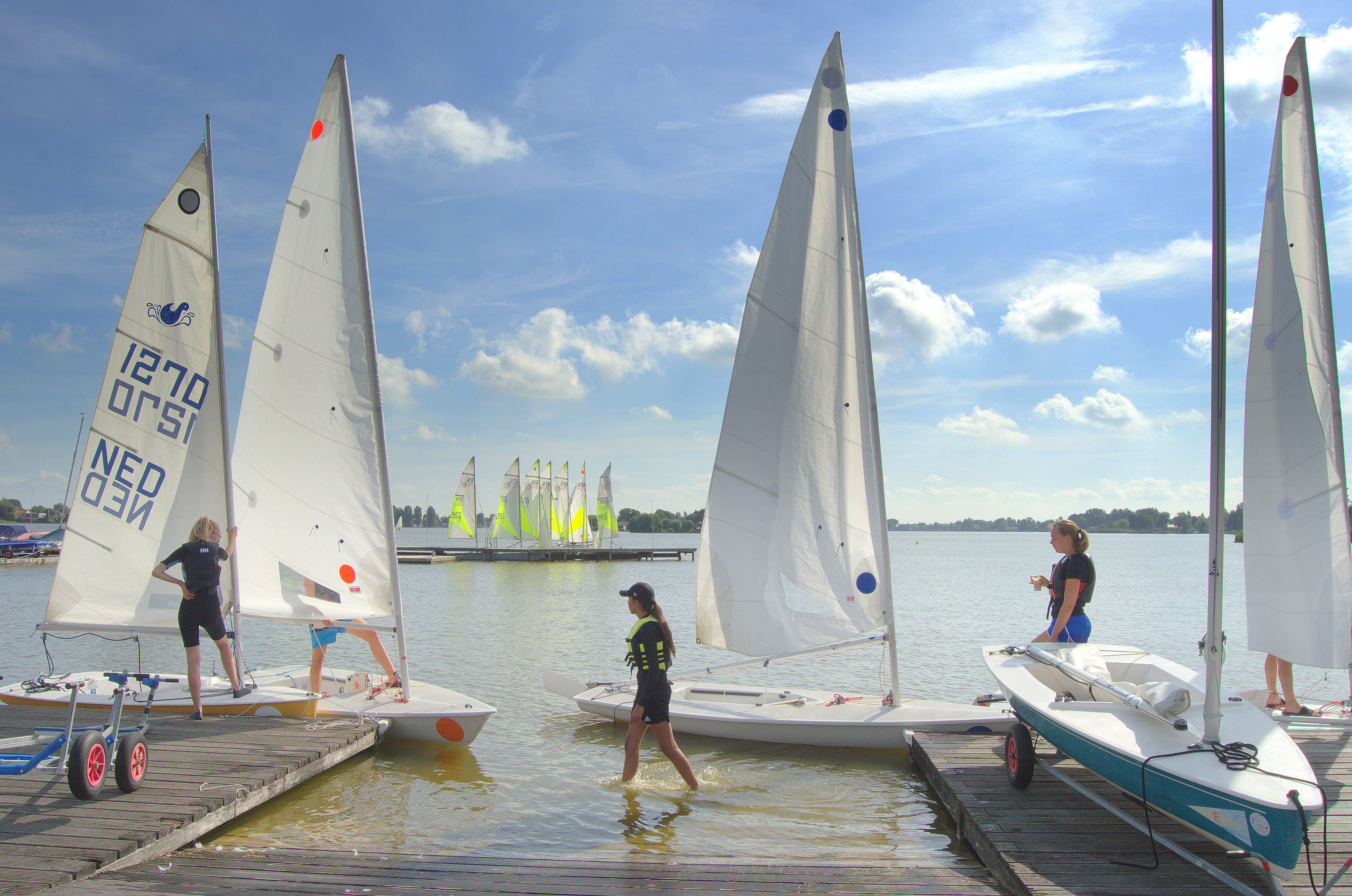 Zeilen op een zonnige dag in augustus. Foto: Joop van Duivendijk