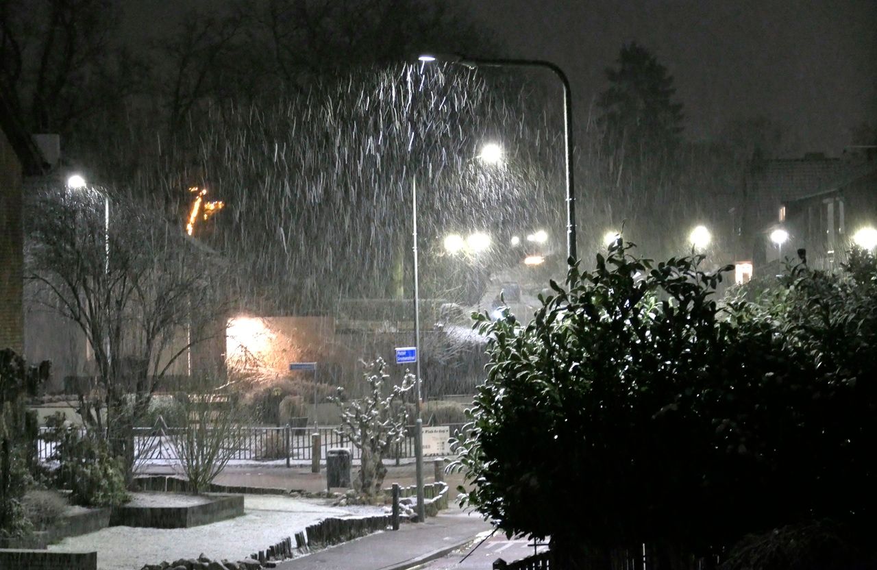 In Schinveld wordt het nu ook geleidelijk wit. Foto: Ria Gerards