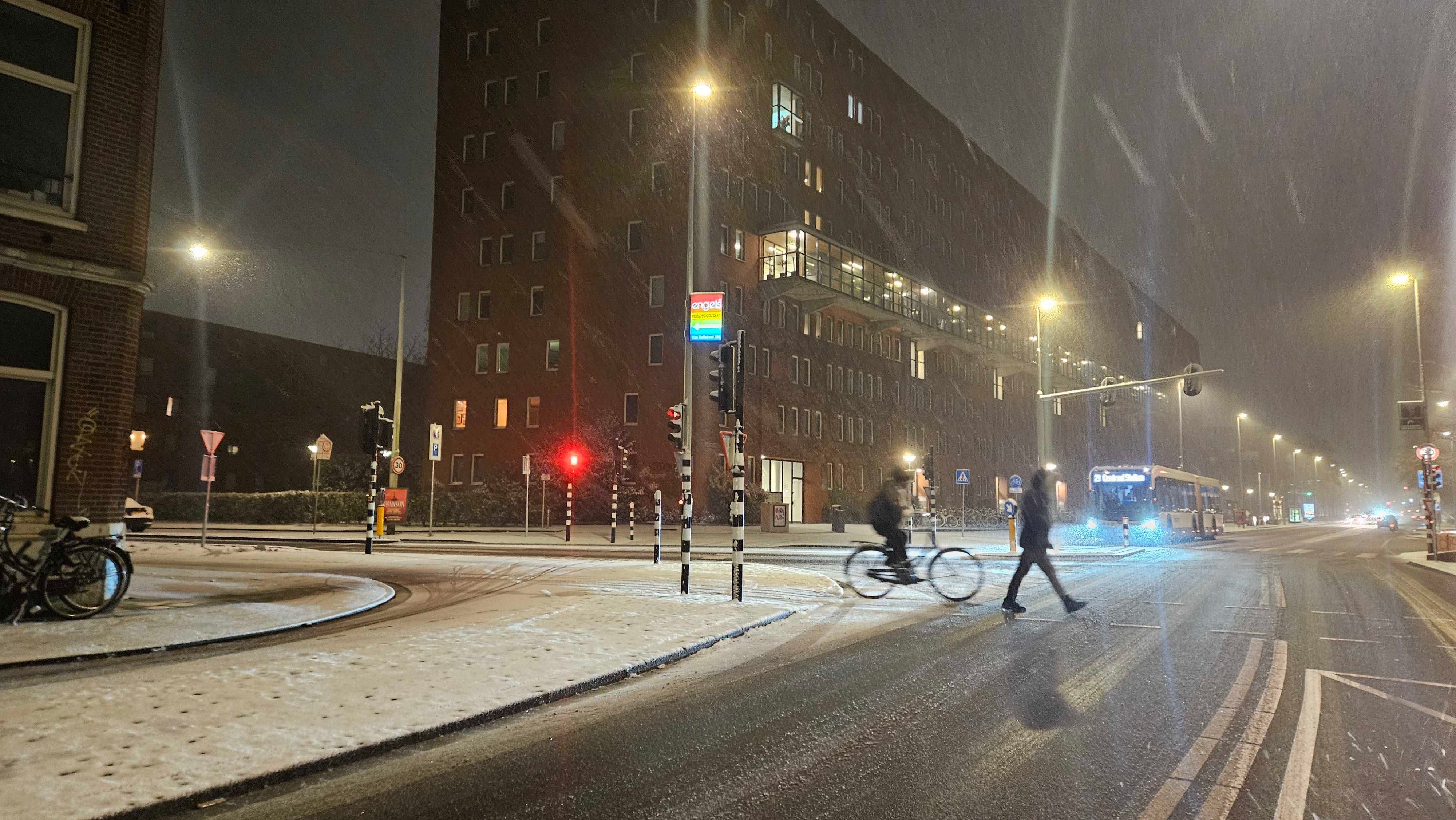 Sneeuw in Amsterdam. Foto: Matthijs van der Linden