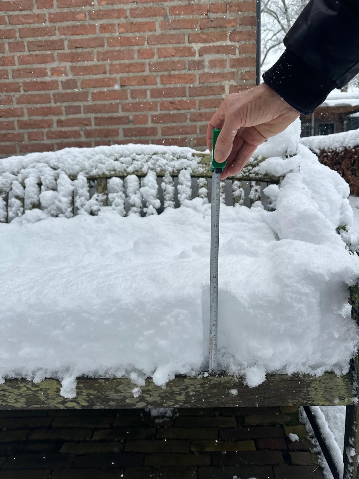 30 centimeter sneeuw in het Brabantse Sint-Michielsgestel. Foto: Klaas Groenen.