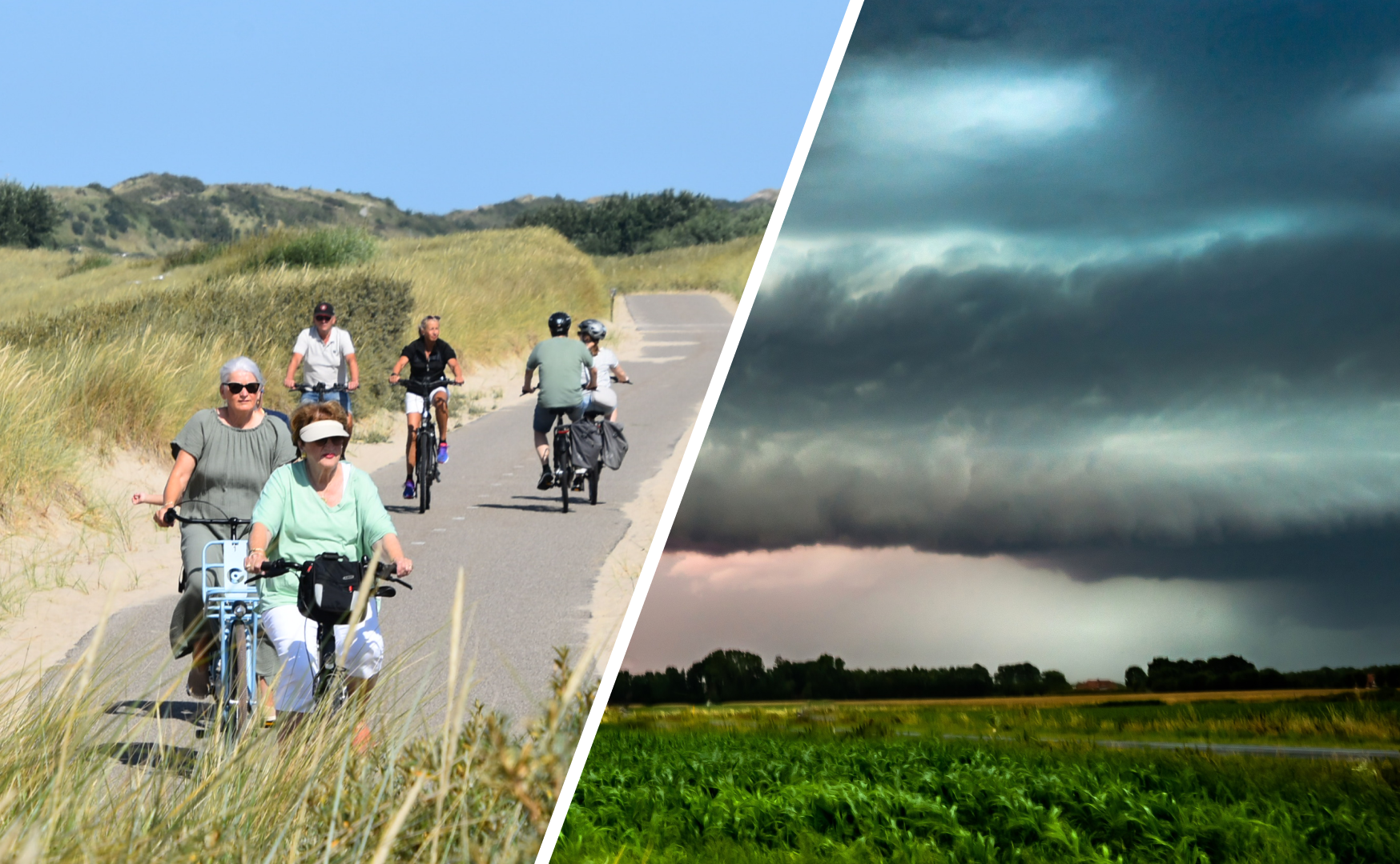 Zomerweer of toch wisselvalliger? Foto's: Anne-Marie van Iersel en Wouter van Bernebeek