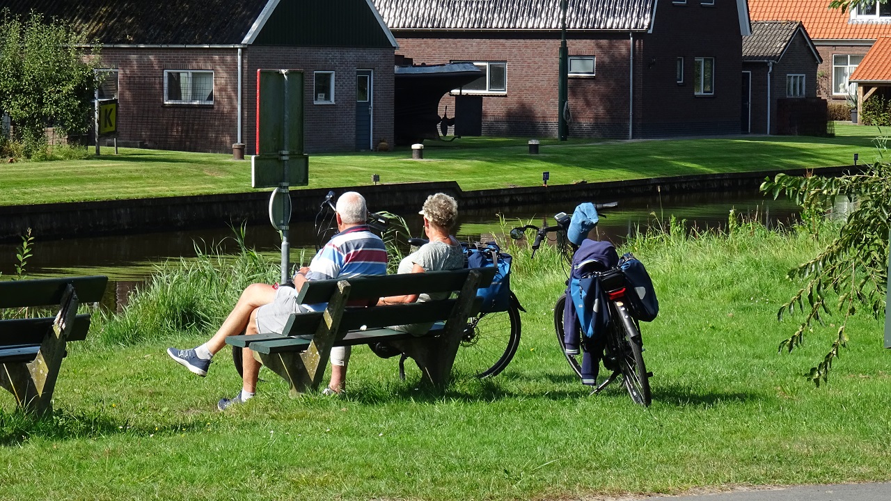 Genieten van het zonnetje. Foto: Albert Thibaudier