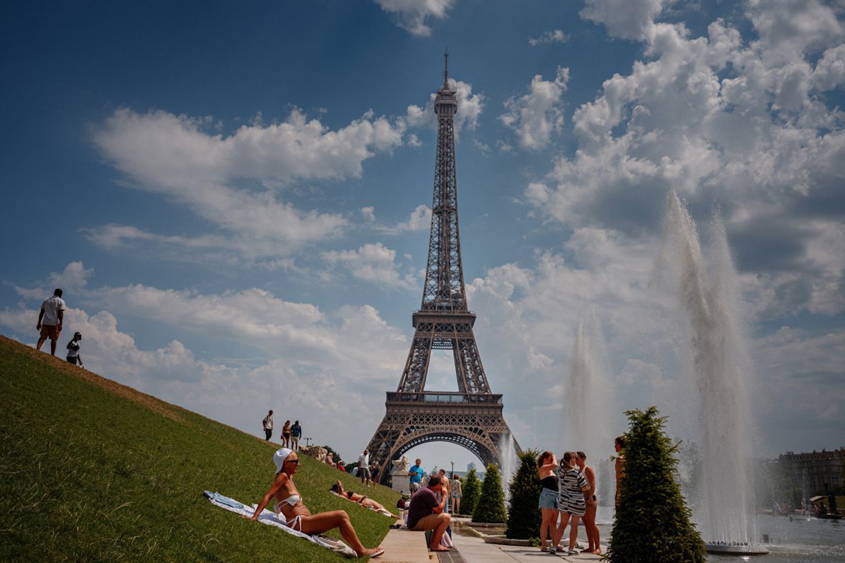 Opnieuw zeer heet in Frankrijk. Foto: Dimitar DILKOFF / AFP / ANP
